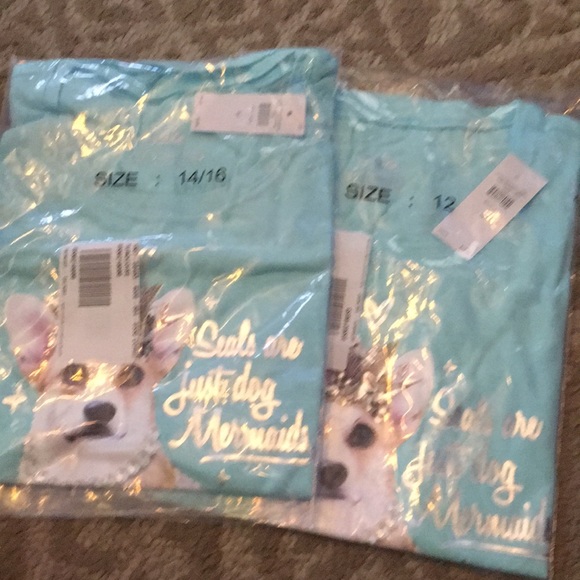 🚫SOLD 🚫Justice corgi mermaid shirt - Picture 4 of 4